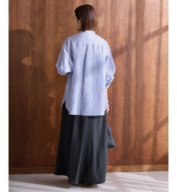 IENA「《接触冷感》キュプラサテンフレアスカート」|スカート|