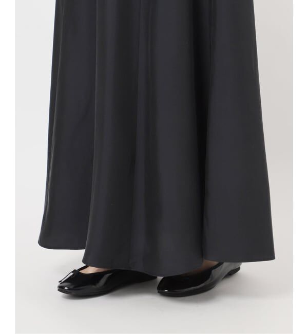 IENA「《接触冷感》キュプラサテンフレアスカート」|スカート|