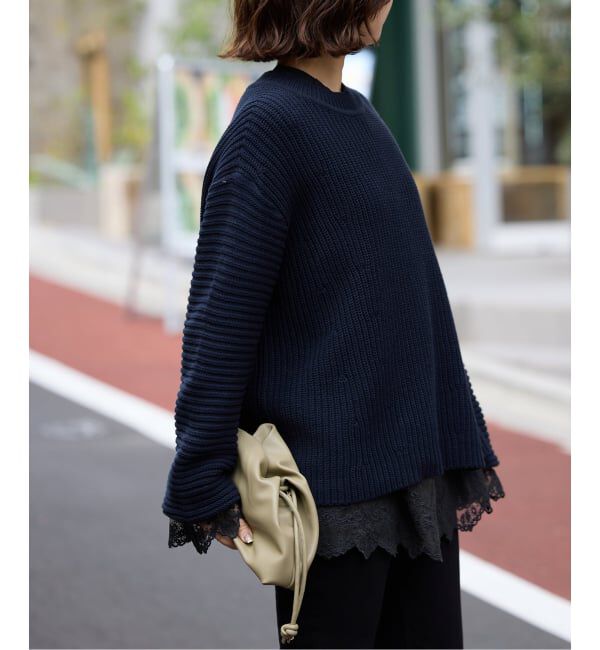 SLOBE IENA「《WEB限定/追加》チュールレースブラウス」|シャツ・ブラウス|