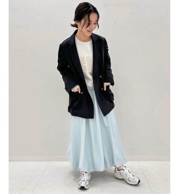 SLOBE IENA「《WEB限定/セットアップ対応可/追加3》ウォッシャブルツイルダブルジャケット」|テーラードジャケット|