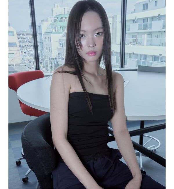 PULP「【Geek Office / ギークオフィス】TUBE TOPS」|チューブトップ|ブラック