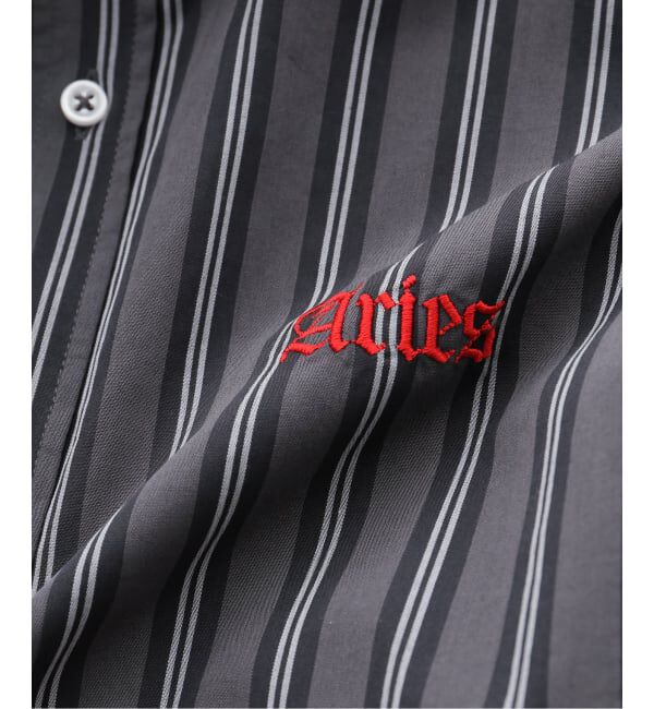 PULP「ARIES / アリーズ GRUNGE STRIPE LS SHIRT」|シャツ・ブラウス|