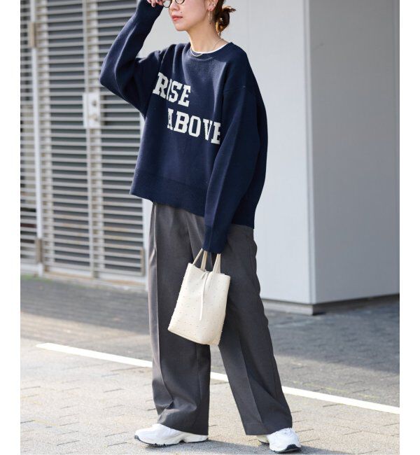 JOURNAL STANDARD relume「RISE ABOVEロゴニット」|ニット・セーター|