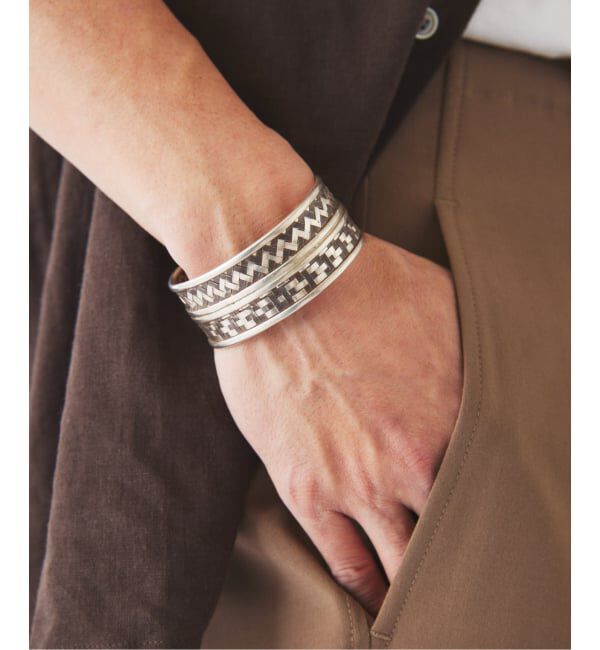 JOURNAL STANDARD relume「win win/ウィンウィン 別注 カレンシルバー ワイド バングル」|ブレスレット・バングル|