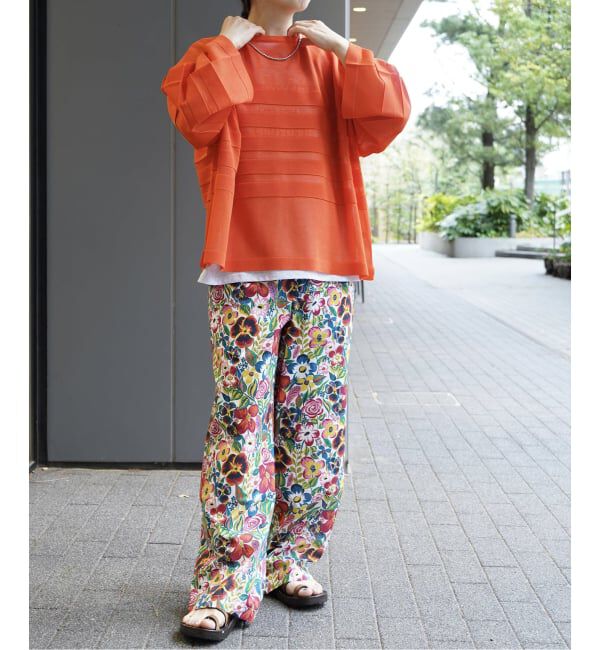 journal standard luxe「シアーボーダー ボートネックプルオーバー」|ニット・セーター|