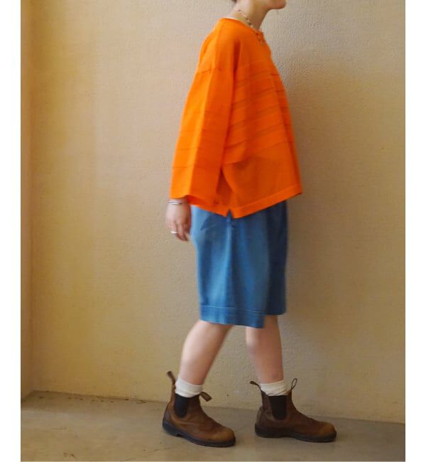 journal standard luxe「シアーボーダー ボートネックプルオーバー」|ニット・セーター|