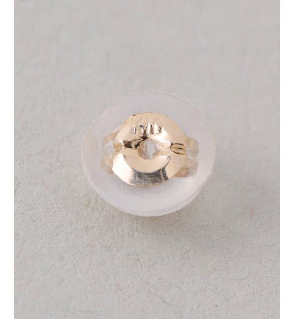 Lilas by Spick&Span「7mmパール*ホワイトトパーズピアス K10（両耳）」|ピアス|