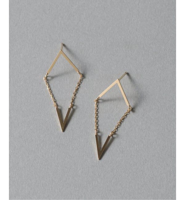 Lilas by Spick&Span「スイングVピアス K10（両耳）」|ピアス|