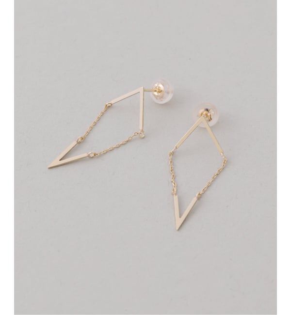 Lilas by Spick&Span「スイングVピアス K10（両耳）」|ピアス|