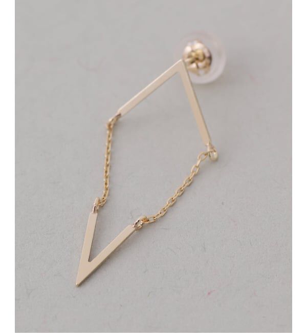 Lilas by Spick&Span「スイングVピアス K10（両耳）」|ピアス|