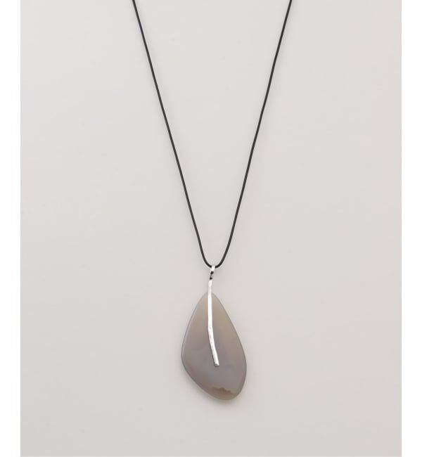 FRAMeWORK「ABOAB/アボアブ ストーンリーフ ネックレス」|ネックレス|グレーB