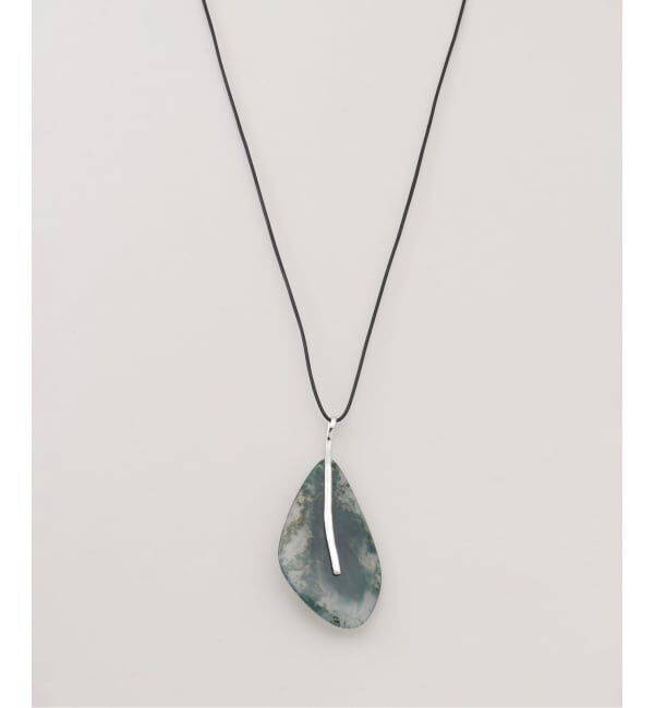 FRAMeWORK「ABOAB/アボアブ ストーンリーフ ネックレス」|ネックレス|グリーン