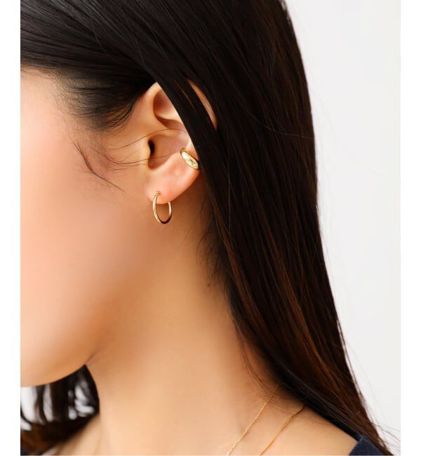 Lilas by Spick&Span「1.5パイプ1.5cmルーフピアス K10（両耳）」|ピアス|