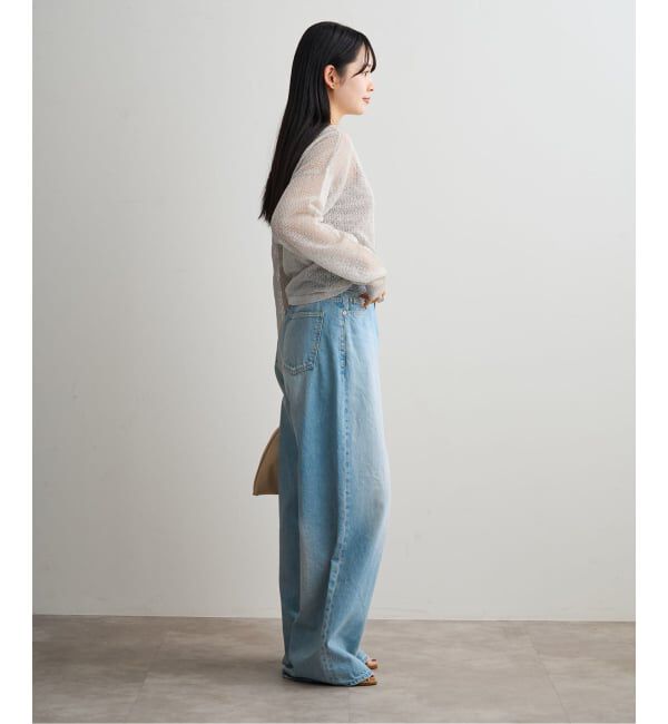 NOBLE「ISY Linen mixラメ スカシニット」|ニット・セーター|