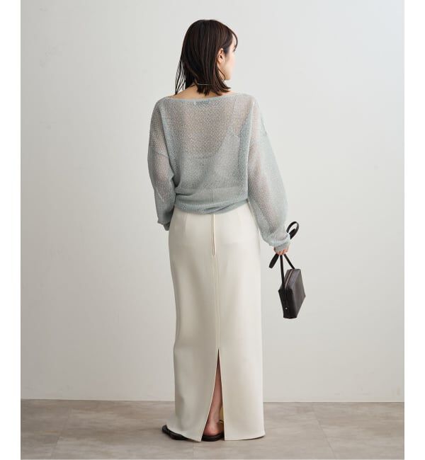 NOBLE「ISY Linen mixラメ スカシニット」|ニット・セーター|