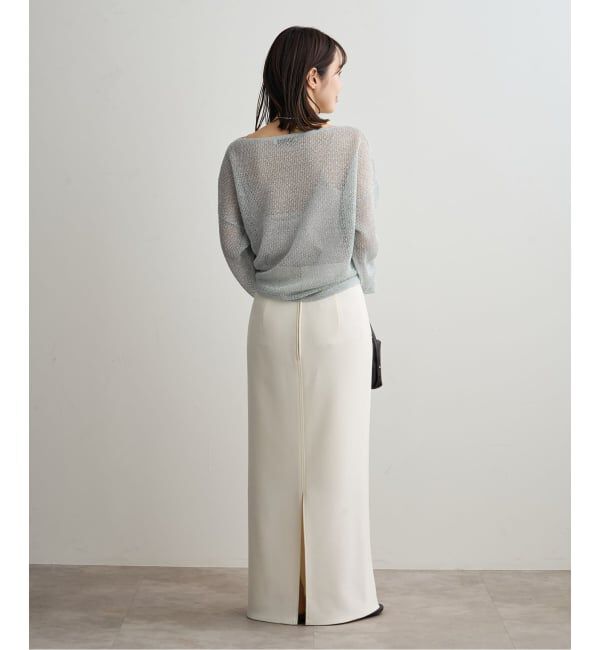 NOBLE「ISY Linen mixラメ スカシニット」|ニット・セーター|