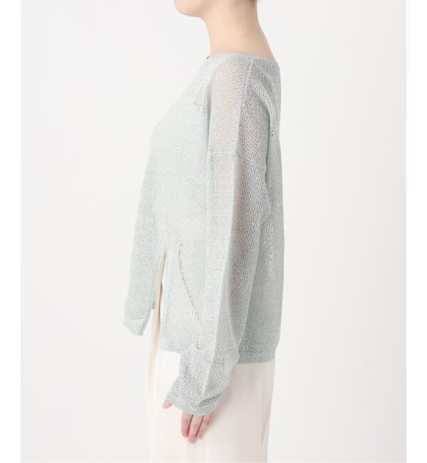 NOBLE「ISY Linen mixラメ スカシニット」|ニット・セーター|