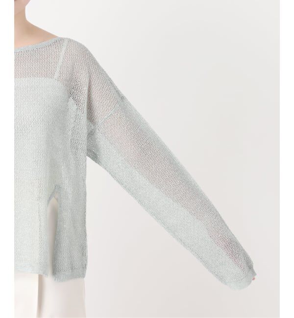 NOBLE「ISY Linen mixラメ スカシニット」|ニット・セーター|