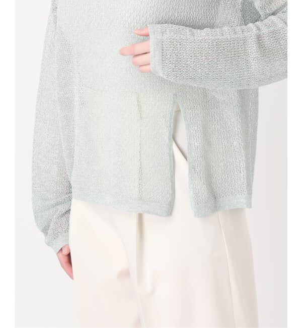 NOBLE「ISY Linen mixラメ スカシニット」|ニット・セーター|
