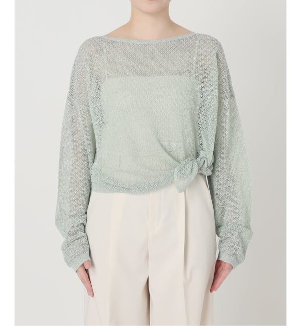 NOBLE「ISY Linen mixラメ スカシニット」|ニット・セーター|