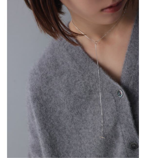 Spick and Span「【SAMH by LILAS】デタッチャブルTバーネックレス K10*SV」|ネックレス|