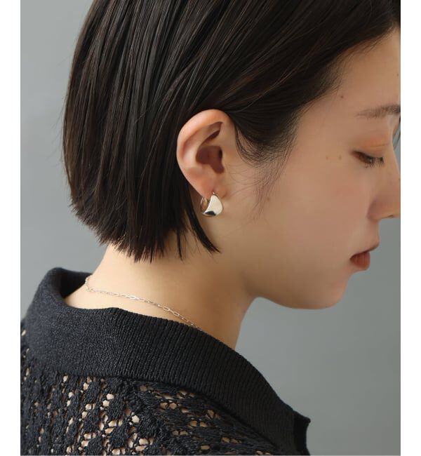 Spick and Span「【SAMH by LILAS】ワイド月甲丸ピアス SV（両耳）」|ピアス|