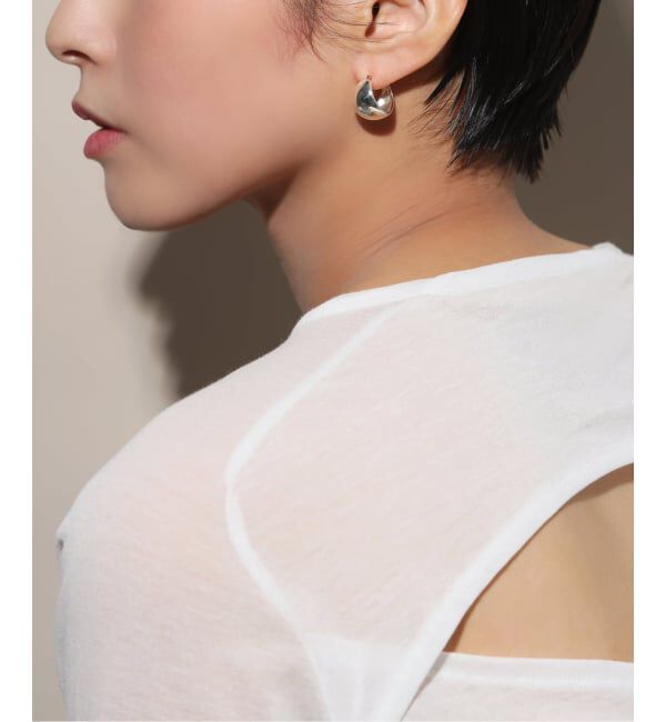 Spick and Span「【SAMH by LILAS】ワイド月甲丸ピアス SV（両耳）」|ピアス|