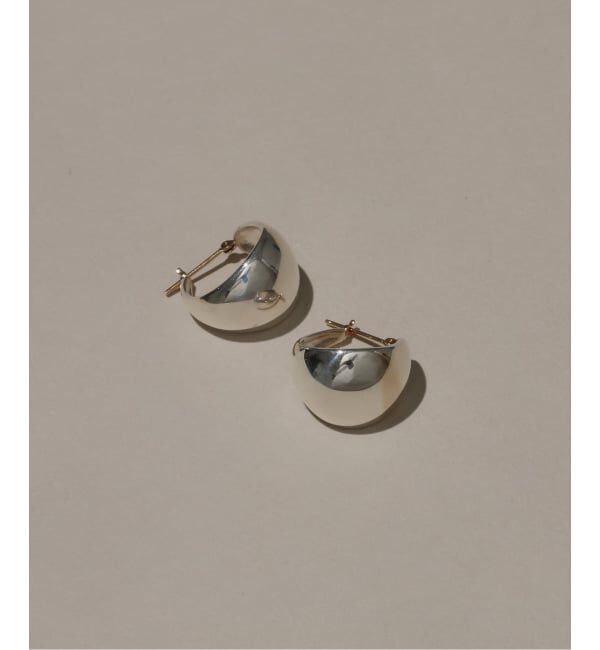 Spick and Span「【SAMH by LILAS】ワイド月甲丸ピアス SV（両耳）」|ピアス|
