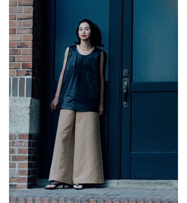 NOBLE「ELENI/エルニ バギーフレアパンツ」|スラックス|