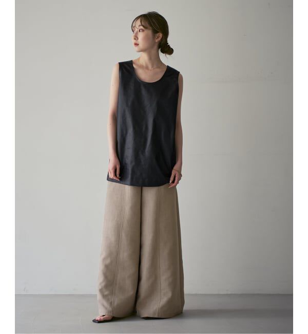NOBLE「ELENI/エルニ バギーフレアパンツ」|スラックス|