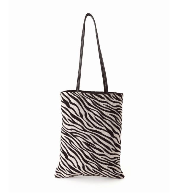  「《追加》La Totalite アニマルジャガードトートバッグ」|トートバッグ|ブラック B