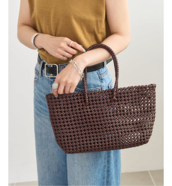  「《予約》THE BAGMATI/バクマティ PVC MESH M TOTE」|トートバッグ|ブラウン