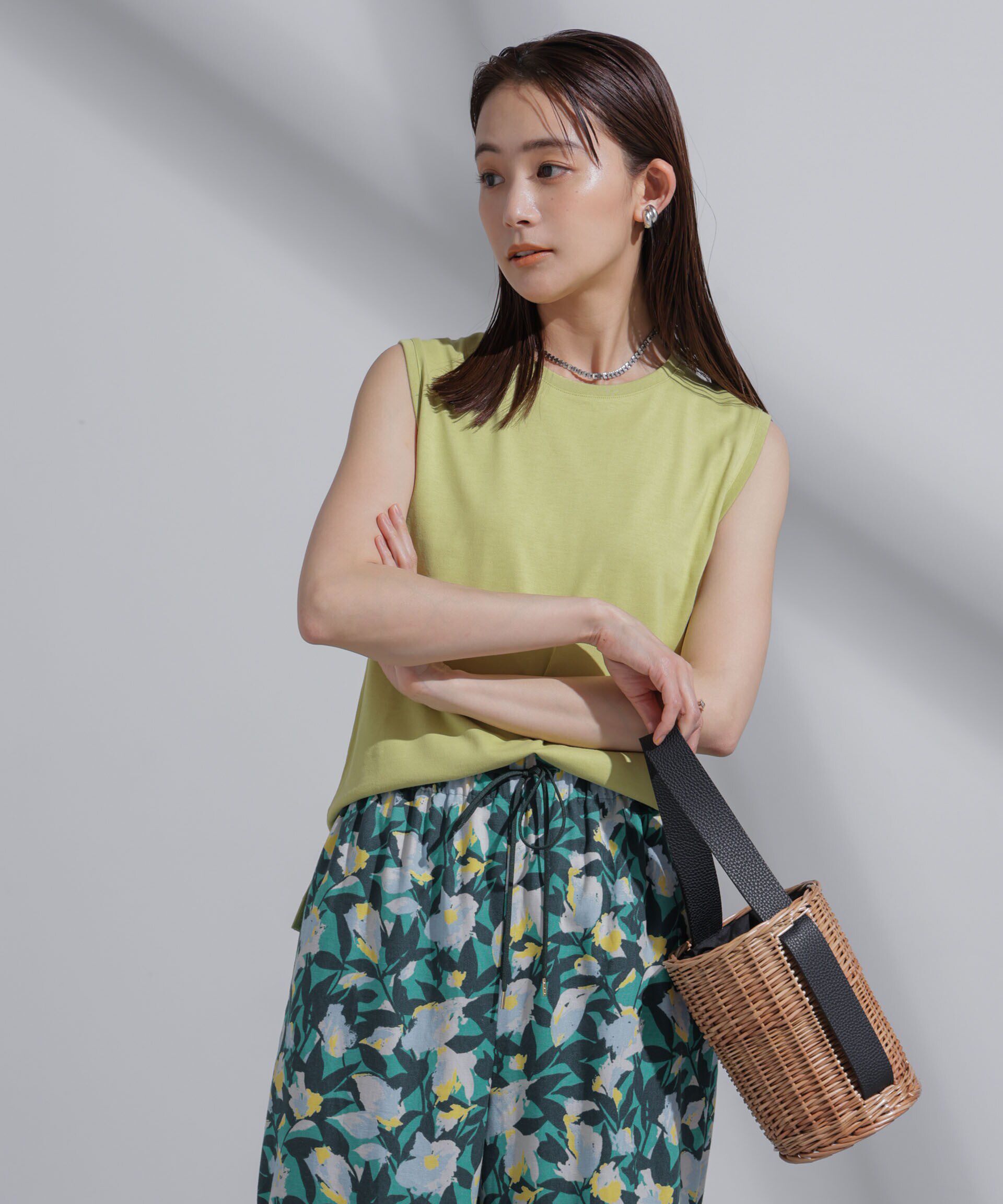 nano･universe「Anti Soaked(R)  汗染み防止 カラフルノースリTシャツ」|Tシャツ・カットソー|