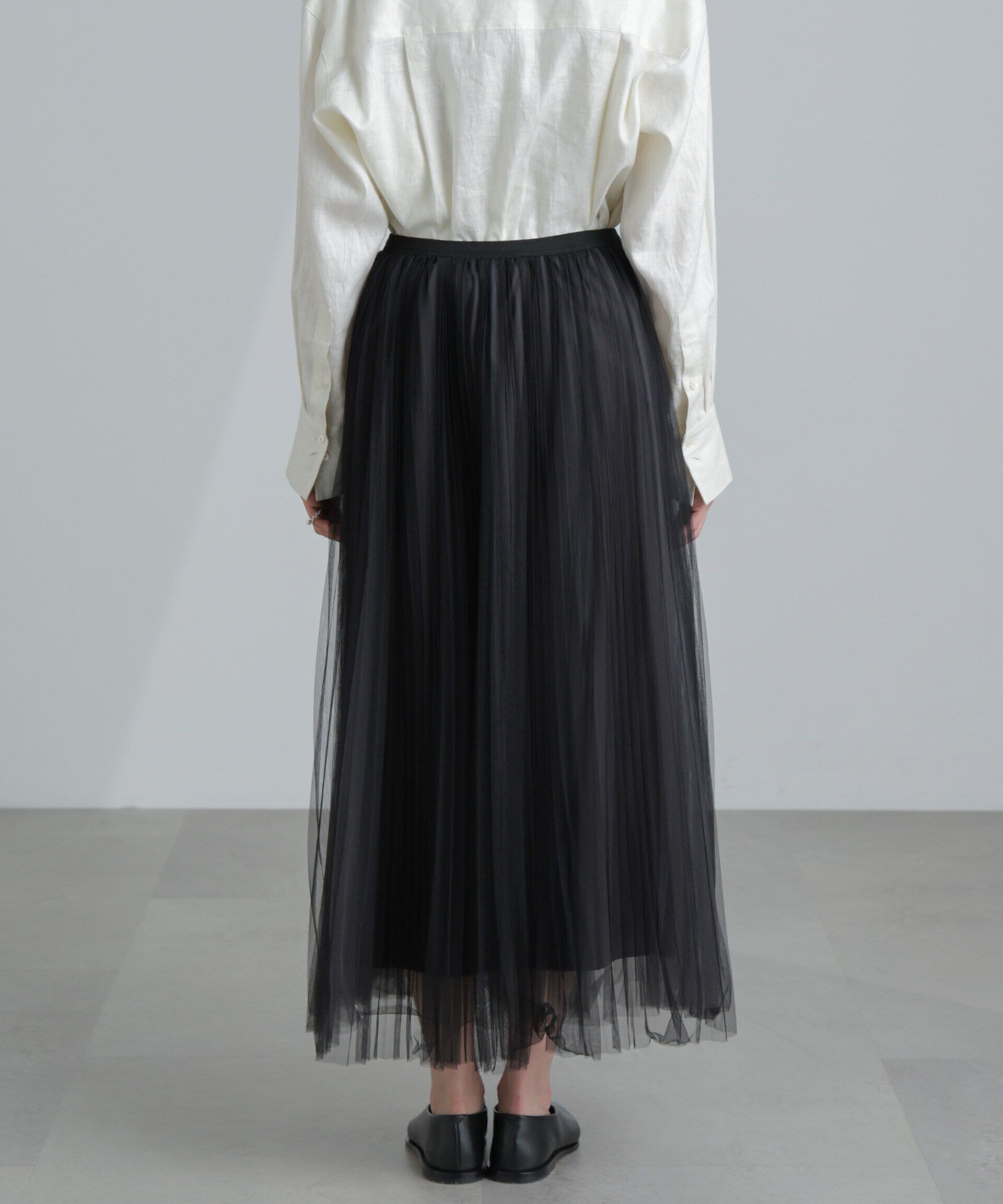 nano･universe「プリーツチュールスカート」|スカート|