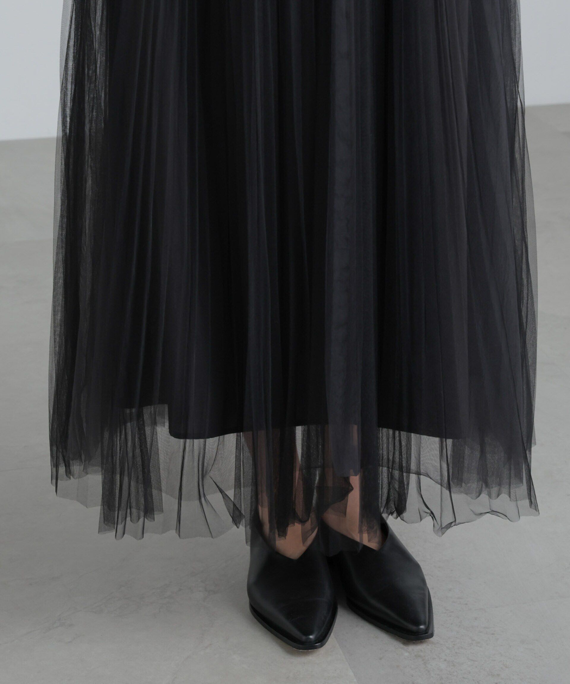 nano･universe「プリーツチュールスカート」|スカート|