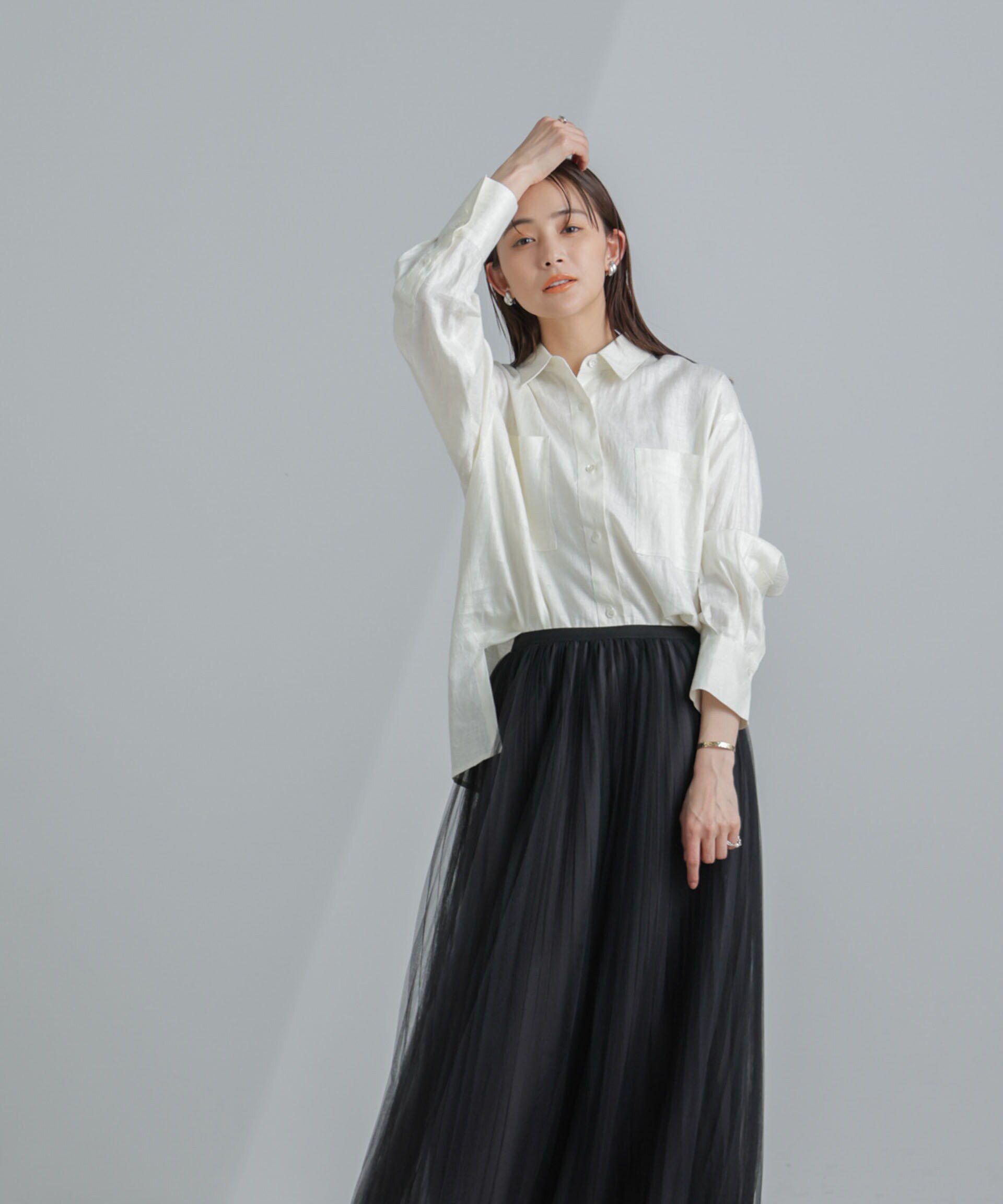 nano･universe「プリーツチュールスカート」|スカート|