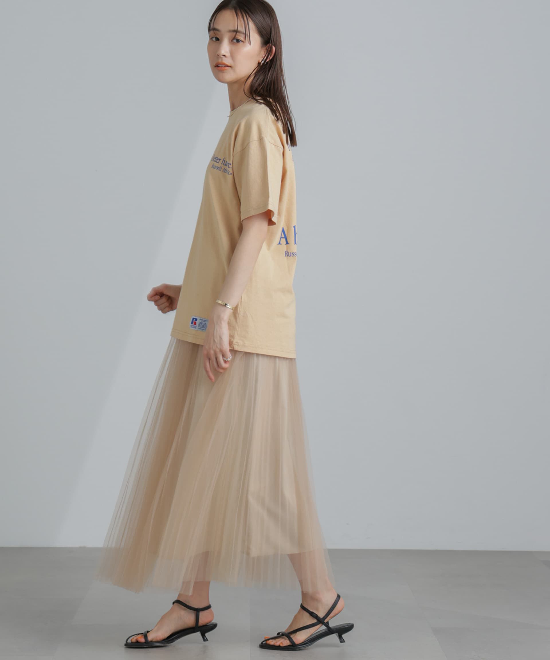 nano･universe「プリーツチュールスカート」|スカート|