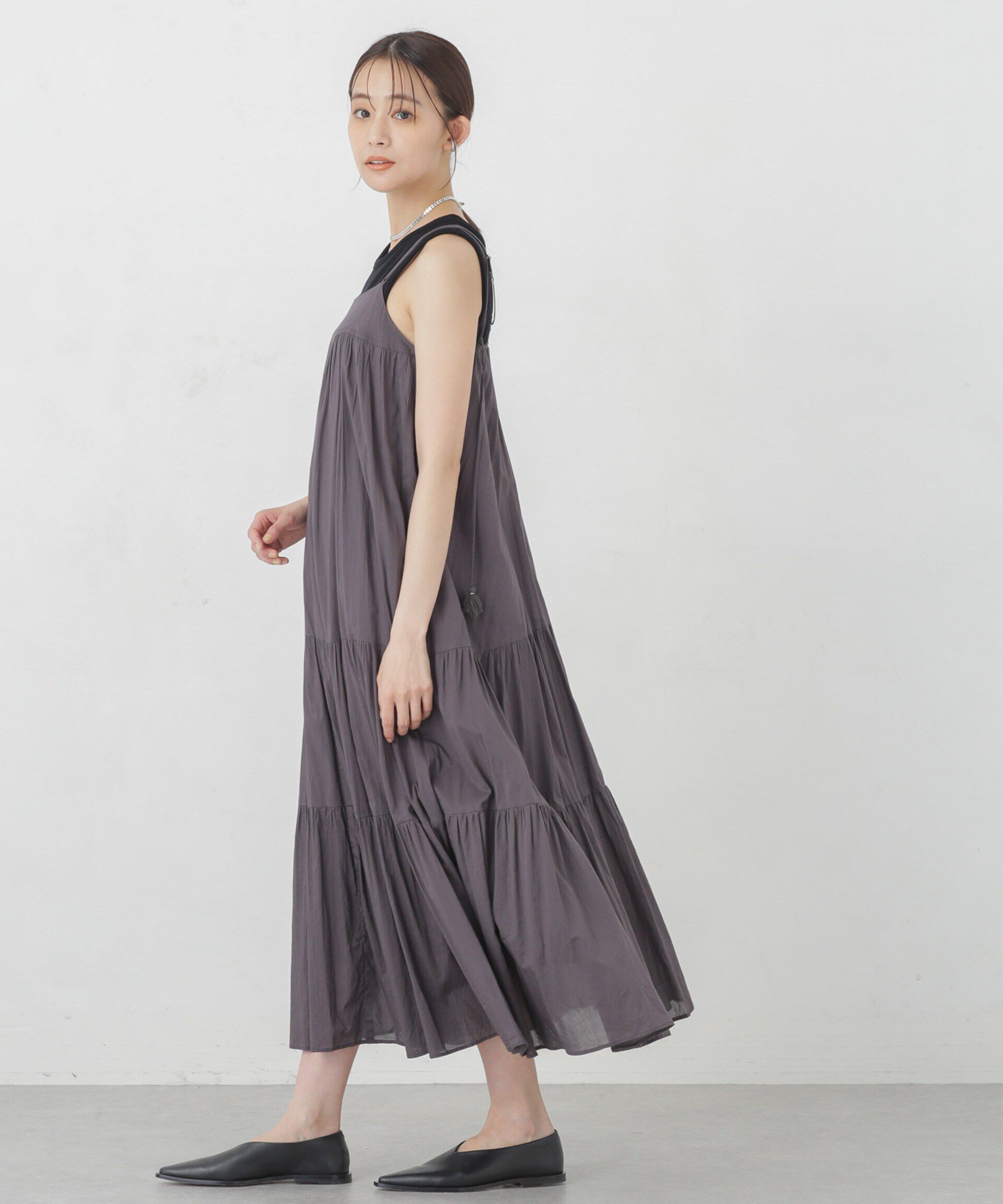 nano･universe「インド ティアードキャミワンピース」|ワンピース|