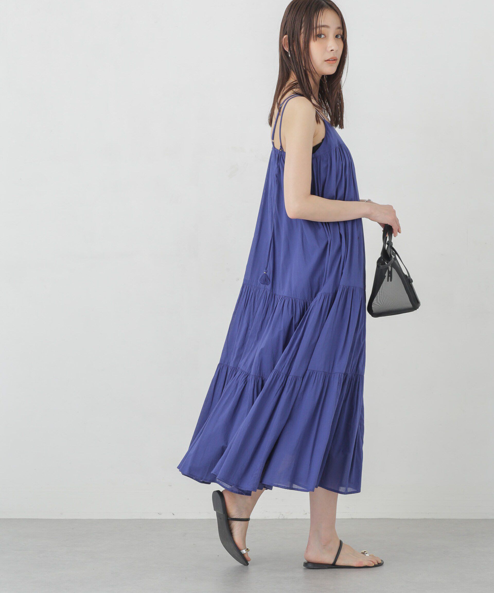 nano･universe「インド ティアードキャミワンピース」|ワンピース|