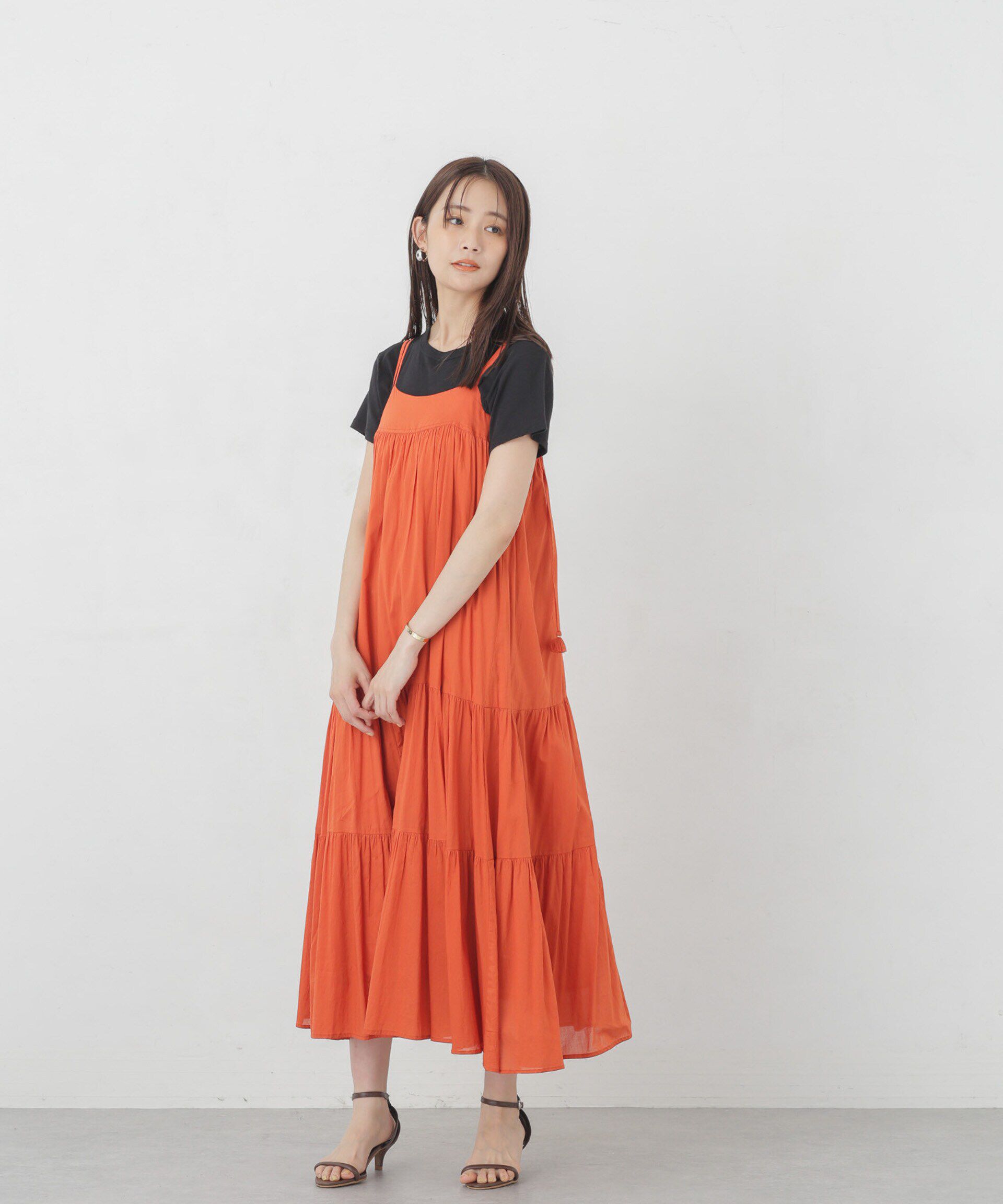 nano･universe「インド ティアードキャミワンピース」|ワンピース|