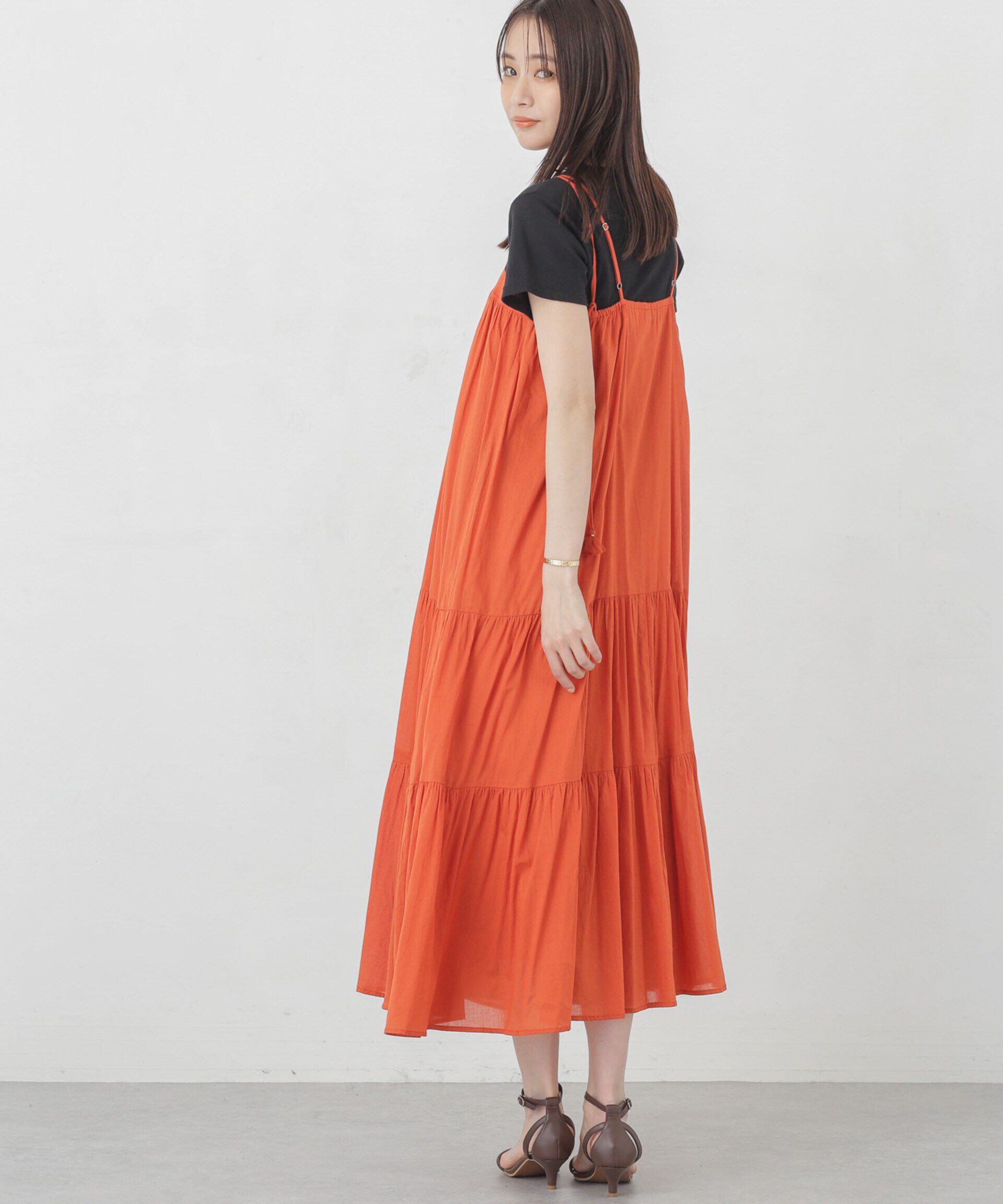 nano･universe「インド ティアードキャミワンピース」|ワンピース|