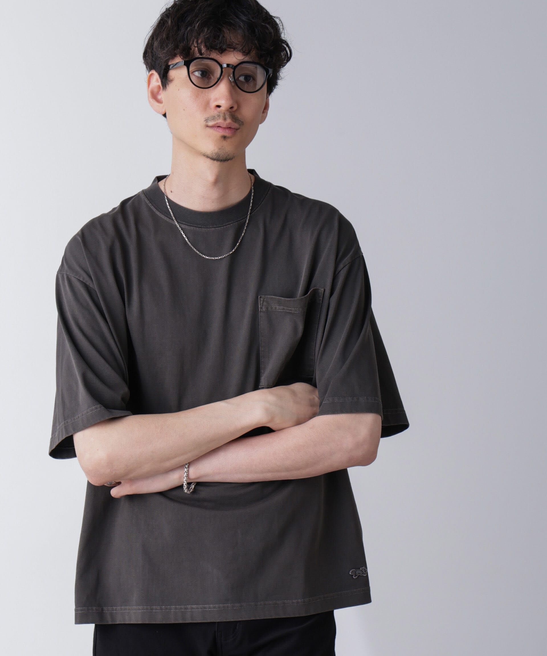 nano･universe「「PENNEYS」別注ピグメントTシャツ 半袖」|Tシャツ・カットソー|スミクロ1