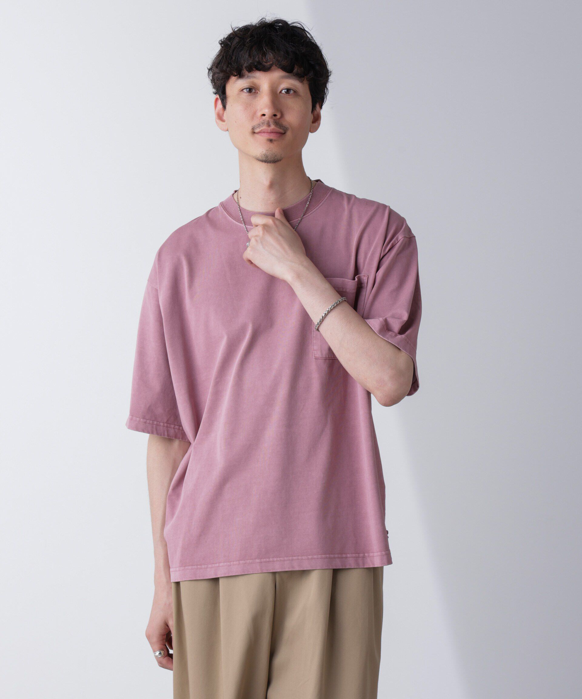 nano･universe「「PENNEYS」別注ピグメントTシャツ 半袖」|Tシャツ・カットソー|