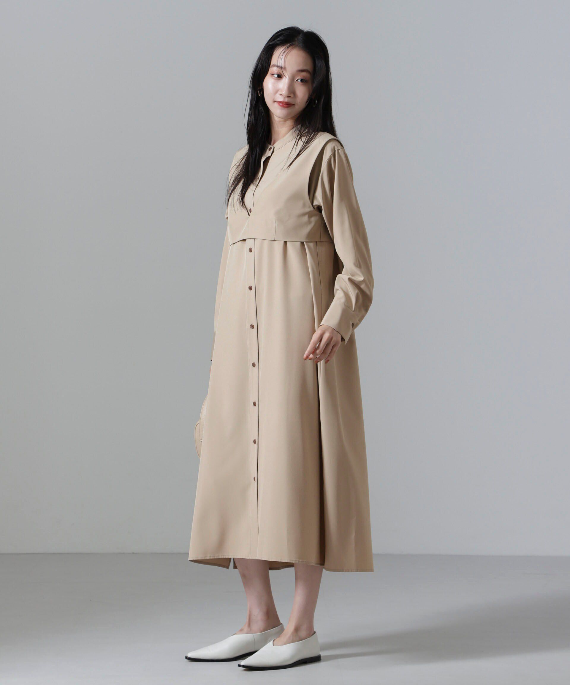 nano･universe「ビスチェセットシャツワンピース」|ワンピース|