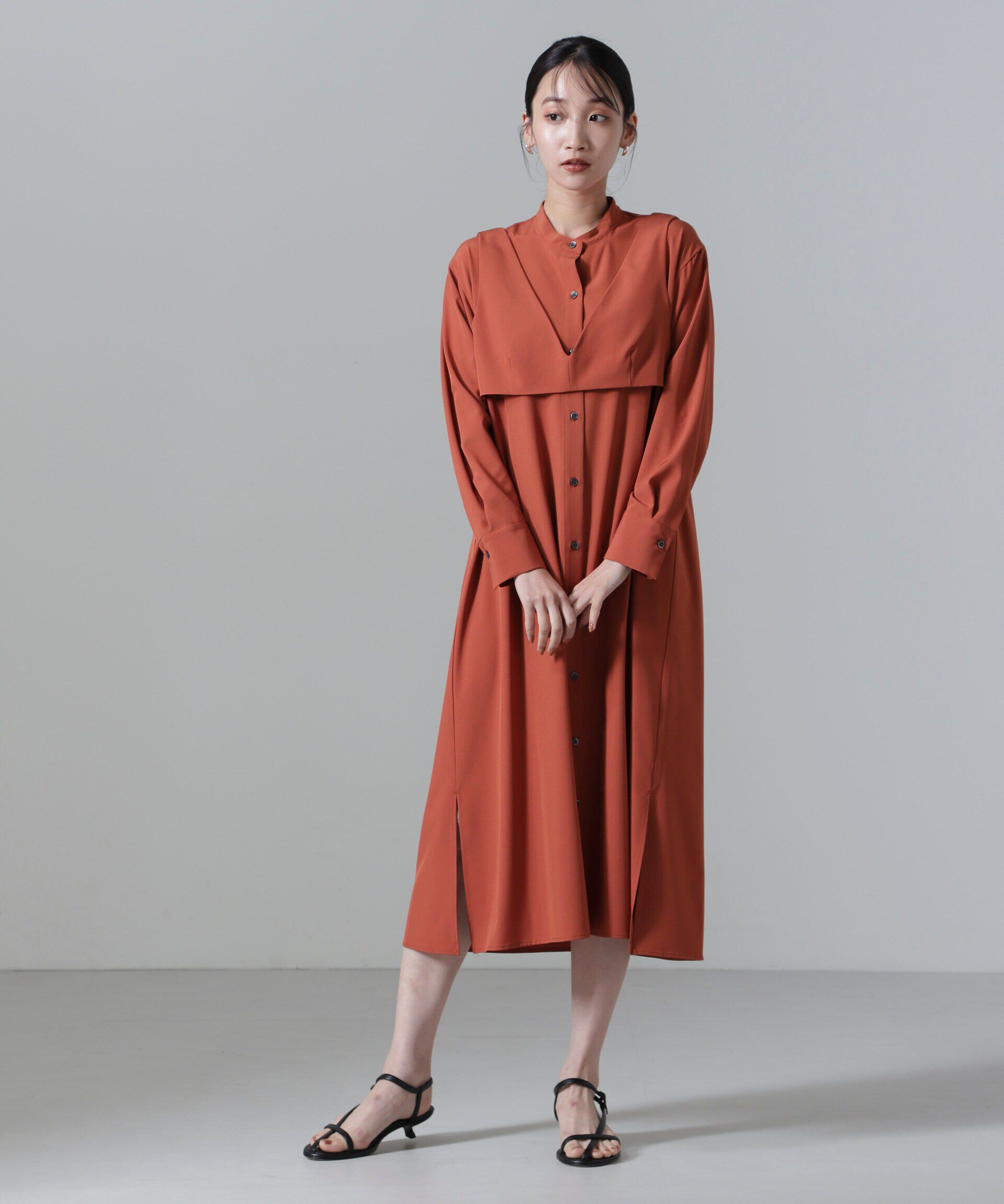 nano･universe「ビスチェセットシャツワンピース」|ワンピース|