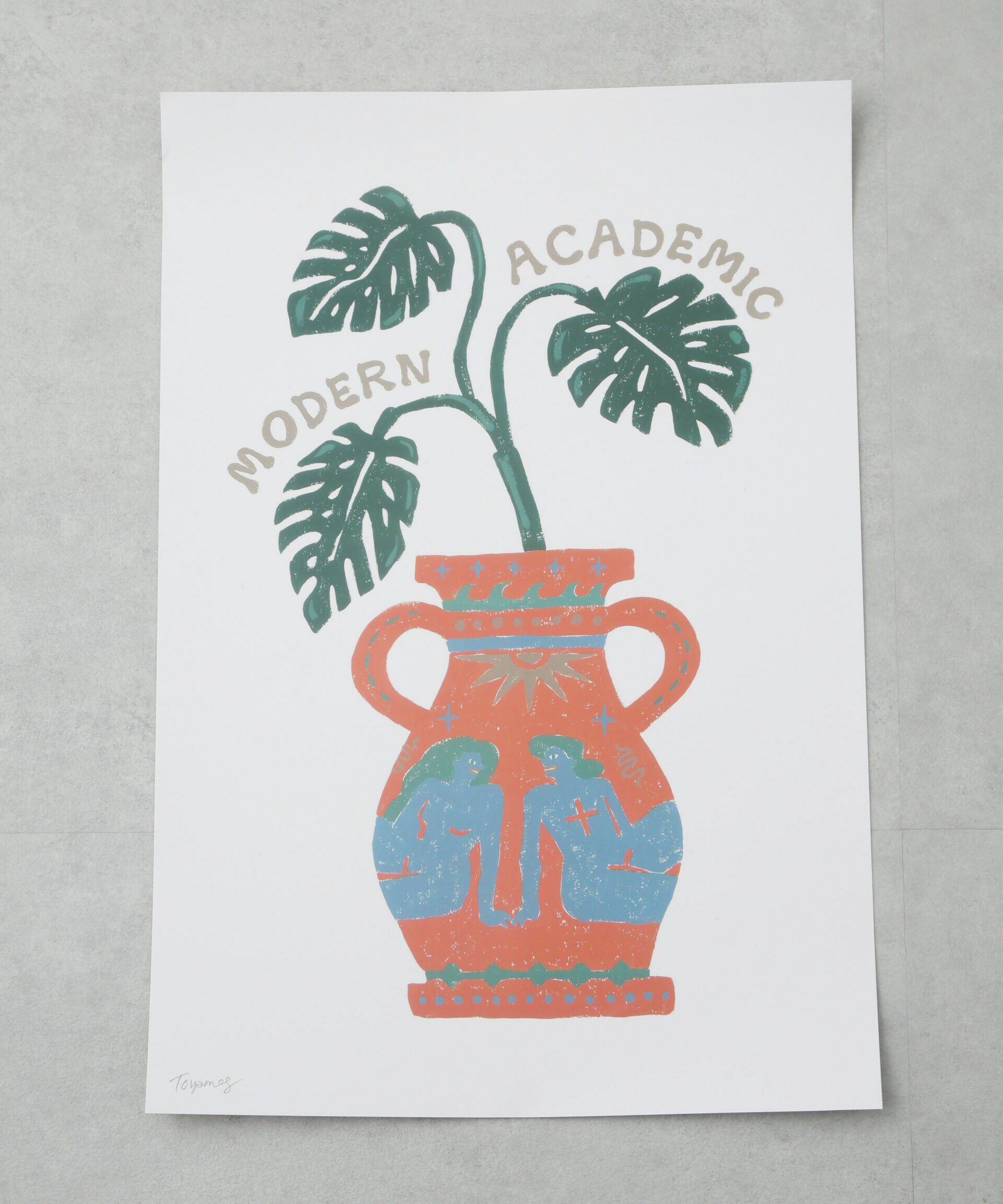 nano･universe「｢Toyameg｣modern academic ポスター(アーティスト本人の直筆サイン入り)」|その他|