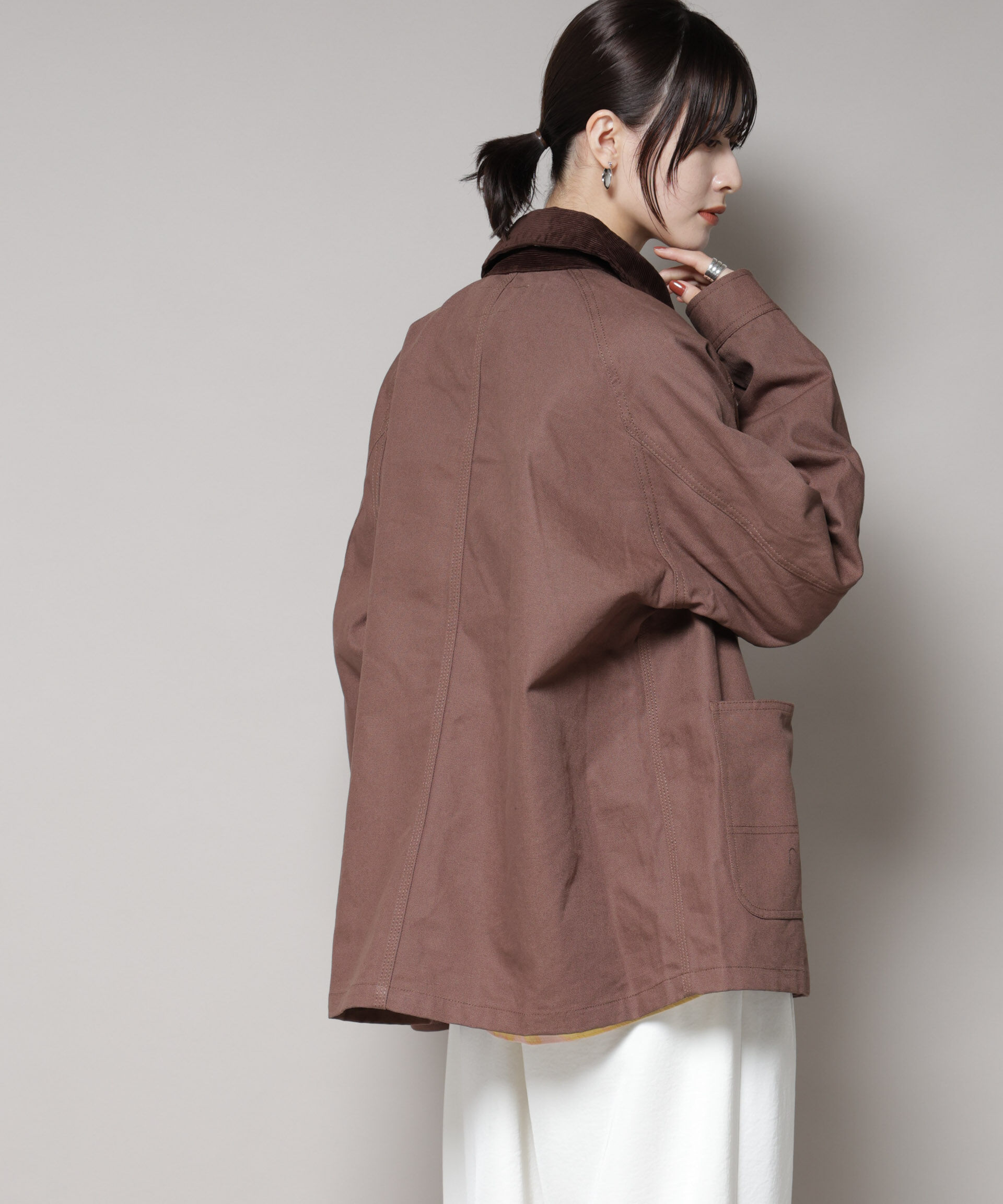 nano･universe「UNIVERSAL OVERALL/LINING OX COVERALL」|ブルゾン・スタジャン|