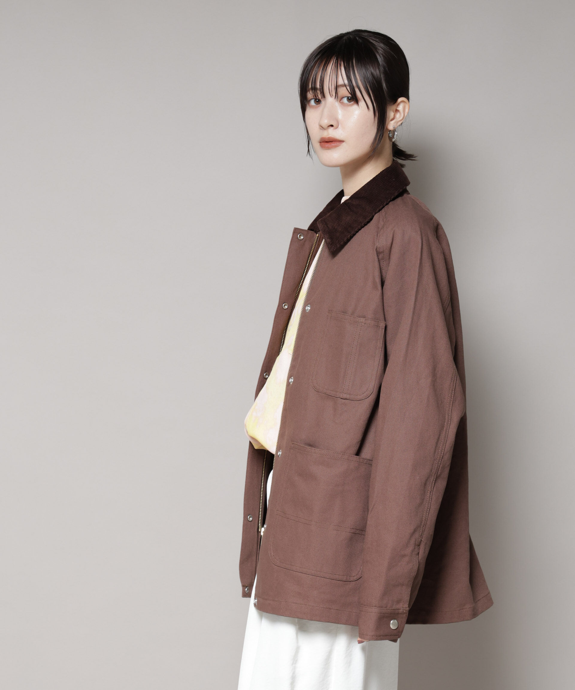 nano･universe「UNIVERSAL OVERALL/LINING OX COVERALL」|ブルゾン・スタジャン|