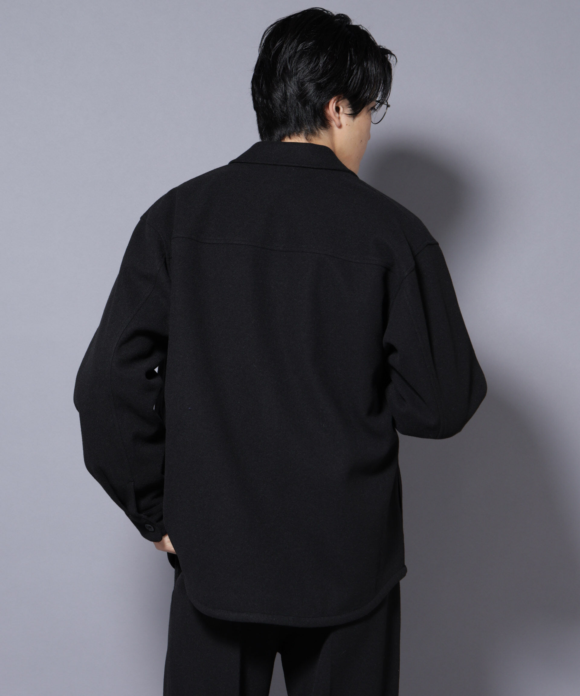 nano･universe「テックメルトンシャツブルゾン」|ブルゾン・スタジャン|