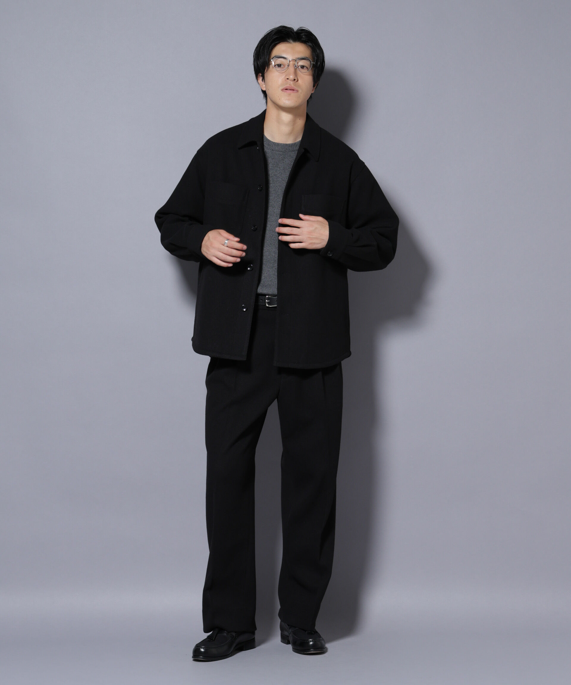 nano･universe「テックメルトンシャツブルゾン」|ブルゾン・スタジャン|